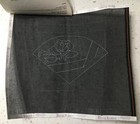 REDUCED! Rose Fan on Black Hand Drawn NP Canvas, Stitch Guide  Watercolors Floss — photo 3