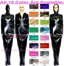 Unisex Shiny Metallic Mummy Costume Bodysuit Sleeping Bag internal Sleeves F1012