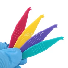 50Pc AZDENT Dental Orthodontic Elastic Rubber Band Pick Placer Plackers Assorted