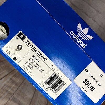 タイ Adidas ZX Flux Weave Core Black White M21361 Size 9 Running