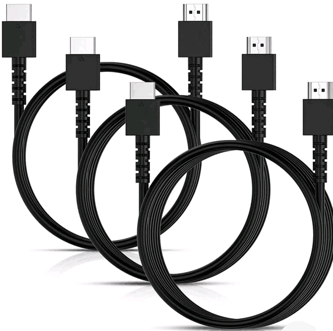 3-Pack 6ft High-Speed HDMI Cables with Ethernet - Bulk Savings-image