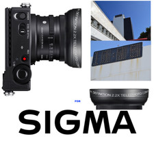 PRO 2X HD 32k ZOOM Telephoto Lens for Sigma FP Mirrorless Camera with 45mm Lens