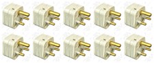 10 x Click PA165 Round Pin Plugs - 2 Amp