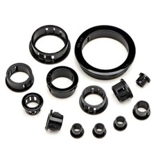 Black Panel Hole Cable Hose Harness Protector Grommet Snap Bushing Size 8mm-50mm