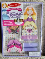 Melissa And Doug Crowns  Gowns Magnetic Dress-Up Doll  U2 