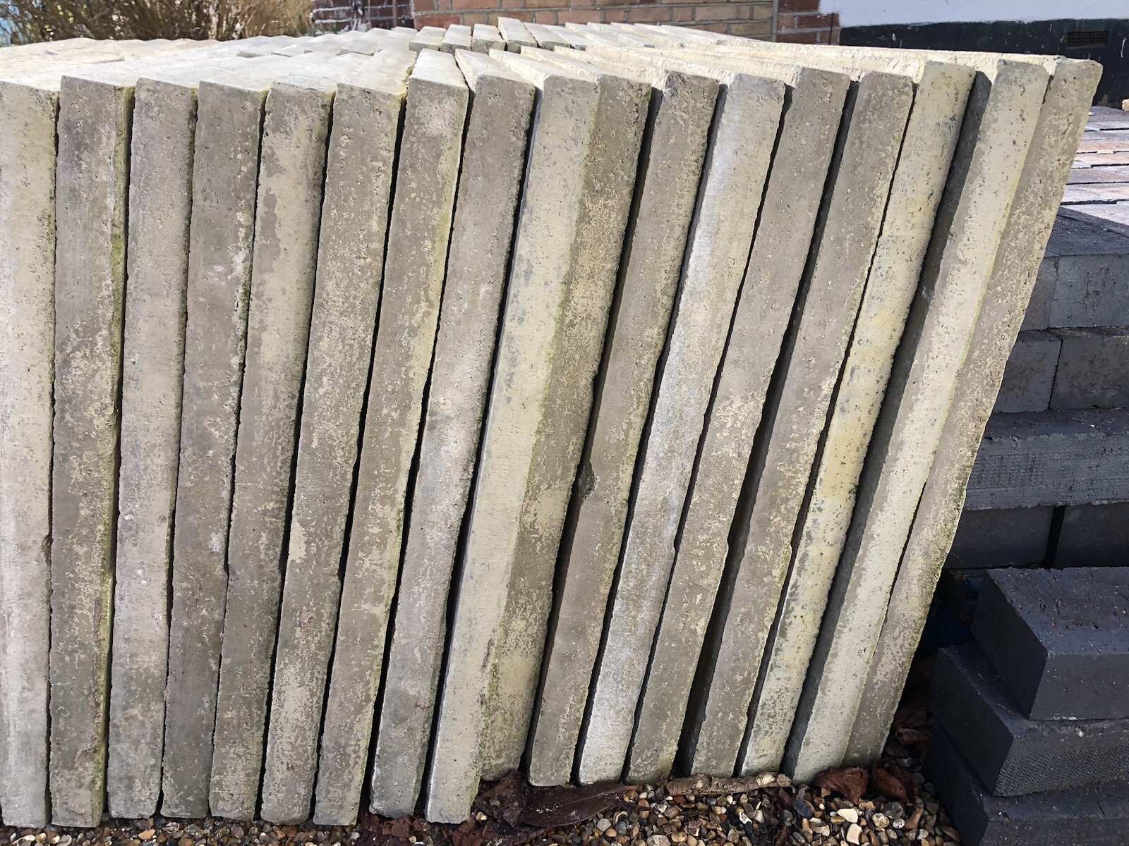 52 Marshall’s 600x600 Buff Concrete Paving Slabs eBay