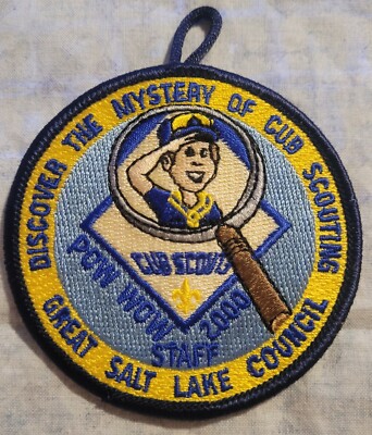 BSA GSLC Discover the Mystery of Cub Scouting Pow Wow 2000 Staff Patch