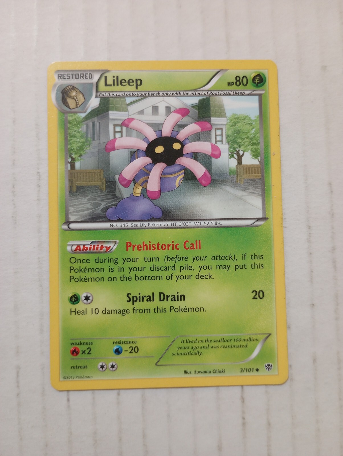 Pokémon Lileep Restored 3/101 PLB Plasma Blast LP TCG 2013