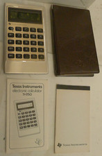 Texas Instruments TI-1750 Calculator Box, Manual Note Pad - BAD DISPLAY