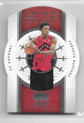 2021-22 Crown Royale Knight of the Roundtable Patch- OG Anunoby Toronto Raptors!