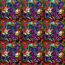 Mad Hatter X9 Alice in Wonderland BLOTTER ART perforated paper psychedelic