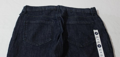 OshKosh B'Gosh Girl's Skinny Leg Cotton Denim Jeans CG2 Dark Blue Size 14 NWT - Picture 4 of 4