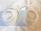 Vintage Federal Glass Iridescent Diamond Point Heat Proof Coffee Punch Cup Cups — photo 4
