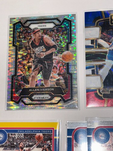HUGE Philadelphia 76ers Card Lot -(28) BIG Value. RCs, Inserts, #’d, COLOR MATCH - Picture 12 of 16