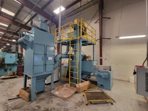 New ListingWire Mesh Belt Shot Blast Machine with Dust Collector