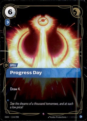 Riftbound OGN114 - Progress Day - Rare - Origins