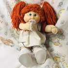 1983 Cabbage Patch Kid Doll P Factory Red Hair Blue Eyes HM 4 Pacifier-Cute