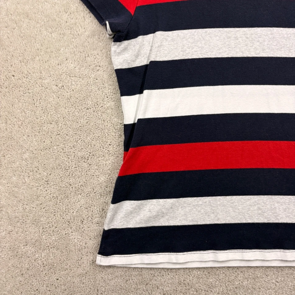 Tommy Hilfiger футболка женщин размер XXL красный белый синий полоски коротким рукавом хлопок - Изображение 2 из 4