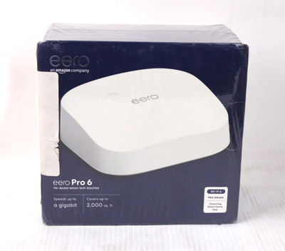 eero Home Pro 6 Model K010001 Tri-Band Mesh Router Wi-Fi 6 w179