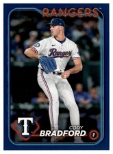 2024 Topps Update Cody Bradford Royal Blue #US331 Rangers