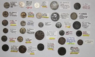 Sammlung von 28 top Alte Silber/Kupfer Münzen (6 Pfg usw.) $$$ Lot 2