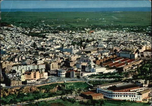 Morocco Tetouan Aerial View 1971 Postcard 0.35 stamp Vintage Post Card - Picture 1 of 2