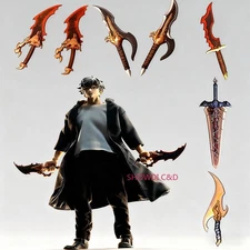 1/12 Sung Jin Woo Painted Weapon Accessories For 6" Action Figure ( No Figure)