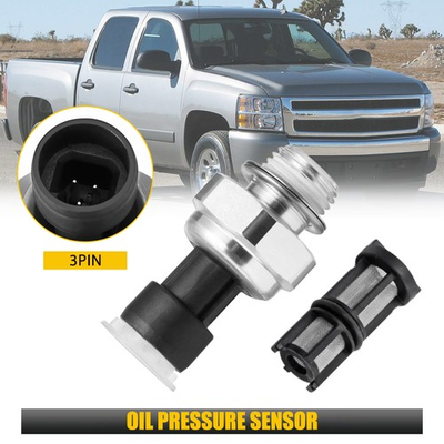 #ad Oil Pressure Sending Unit Sensor W Filter For Chevy Silverado GMC Sierra 2003 08 $14.24
