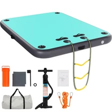 6x5x0.5FT Inflatable Platform Dock Beach Inflatables Inflatable Lake Floats