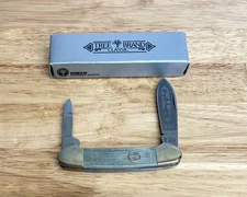 BOKER Tree Brand Classic 200 Canoe Knife Smooth Grey Bone Handles NEW