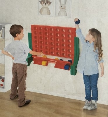 Giant 4 To Score In A Row Connect Game Wall Mount or Stand Complete New Set