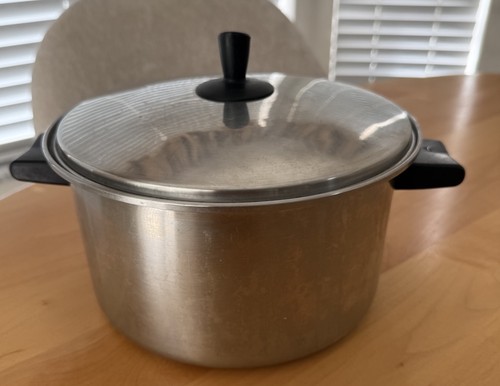 VTG Regal Pyro Ply 3-ply 18-8 Stainless Steel Stock Pot & Lid 9" see ad 3.5 qt