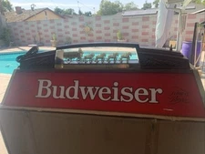 Vtg Anheuser Busch Budweiser Beer Clydesdales Hanging Pool Table Bar Light 40"