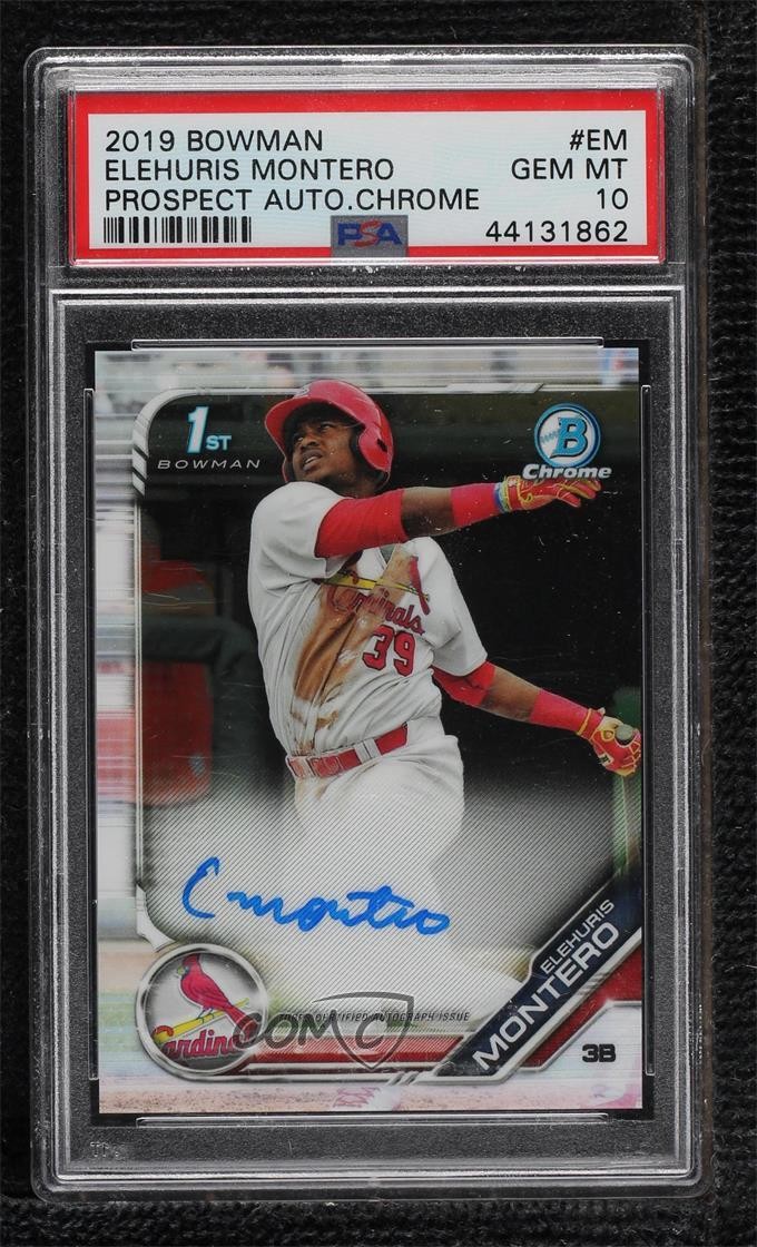 2019 Bowman Chrome Prospect Elehuris Montero #CPA-EM PSA 10 GEM MT Auto 11b4