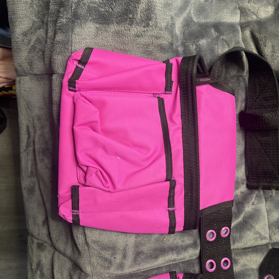 The Orignal Pink Box 2-Pouch 10-Pocket Canvas Tool Belt with Hammer ...