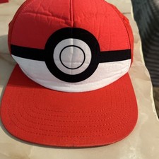Pokemon Poke Ball Baseball Snapback Hat - Red, Youth Boys OSFM 