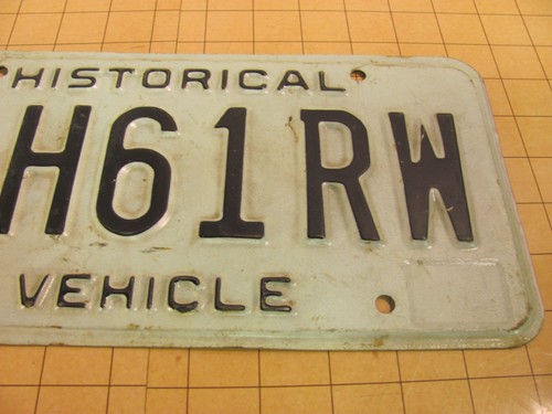 Targa veicolo OHIO STORICA IN RILIEVO vintage H61RW - Foto 3 di 5