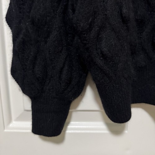 Christian Dior Pret-a-porter Black Knit Cardigan Size Medium Rare! - Picture 2 of 12