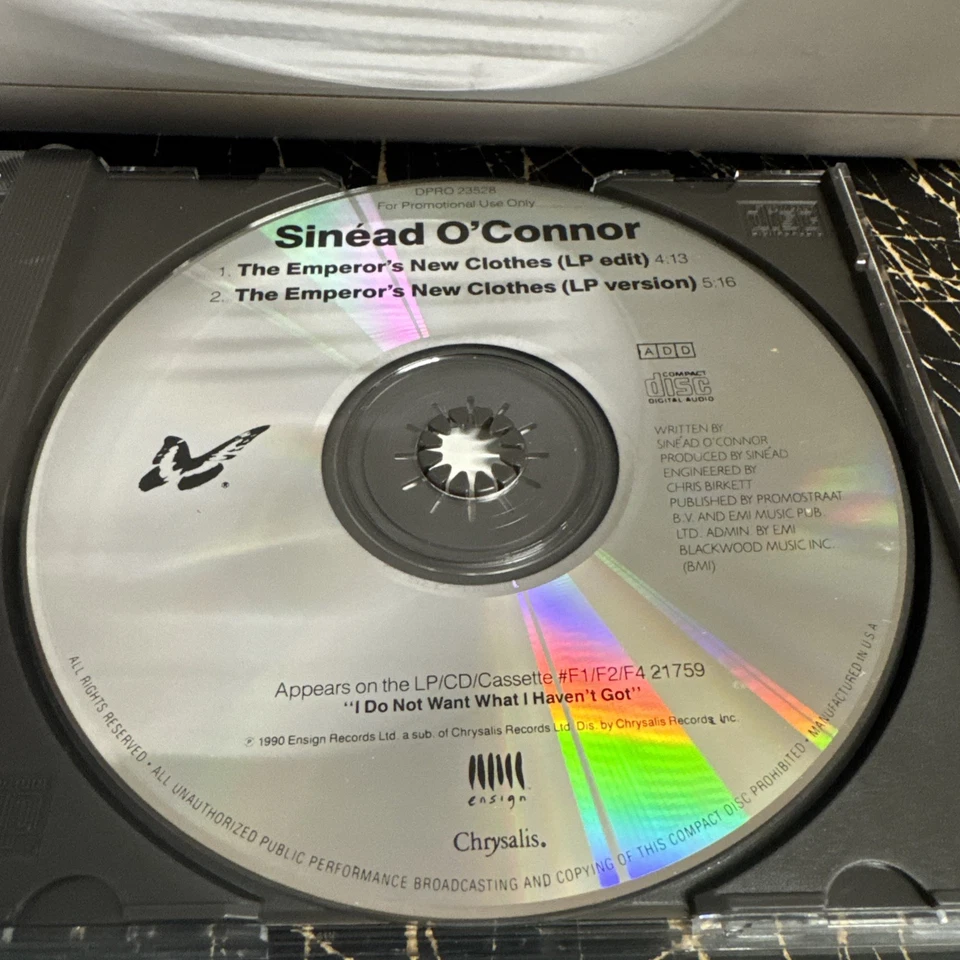 SINEAD O’CONNOR Emperor’s New w/ RARE EDIT PROMO DJ CD Single 1990 MINT USA Foto 3 de 4