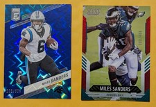 2023 Donruss Elite Miles Sanders Blue Status #/625 & 2021 Score #/460🔥2 Total💪