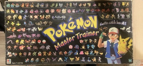 Pokemon Master Trainer Board Game 1999 Vintage Hasbro-Incomplete