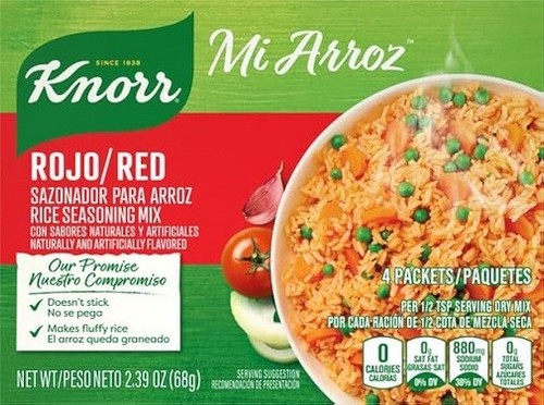 Knorr Mi Arroz Rojo Sazondor Para Arroz Red Rice Seasoning Mix - Picture 1 of 1