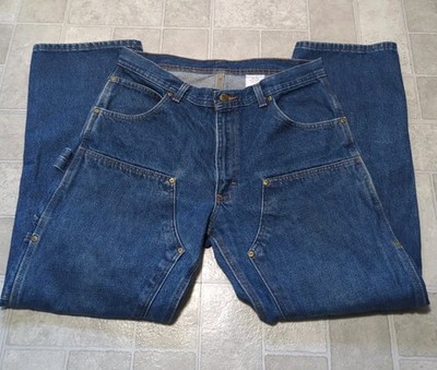 Vintage Key Jeans Men's 32x30 Double Knee Blue Denim | eBay