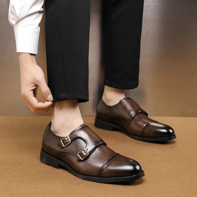 Casual Leather Shoes Business Shoes for Men Moccasins Comfortable Dress Footwear