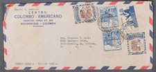 MayfairStamps Colombie 1959 Bucaramanga à Indianapolis EN couverture poste aérienne aax_65