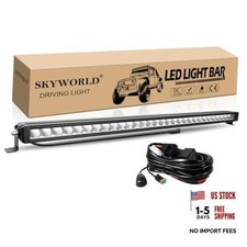 33 inch 90W Single Row LED Light Bar, Slim Spot LED 33 inch 90W Harness Kit
