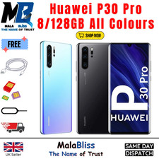 Brand New Huawei P30 Pro 8/128GB Unlocked Smartphone Dual SIM Sealed Pack Box