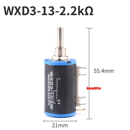 WXD3-13-2W Potentiometer Wirewound Variable Precision Multi-turn Pots 100Ω~47kΩ - Afbeelding 21 van 32