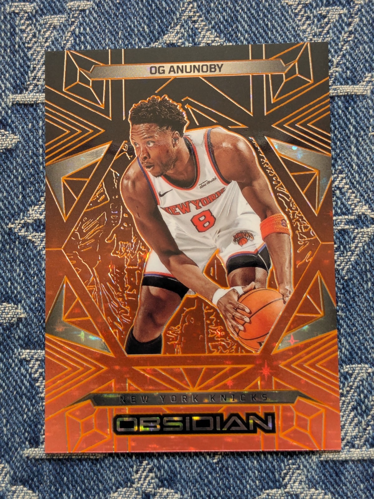 2024-25 Panini Obsidian OG Anunoby Electric Etch Martian FOTL 8/16 Jrsy# eBay1/1