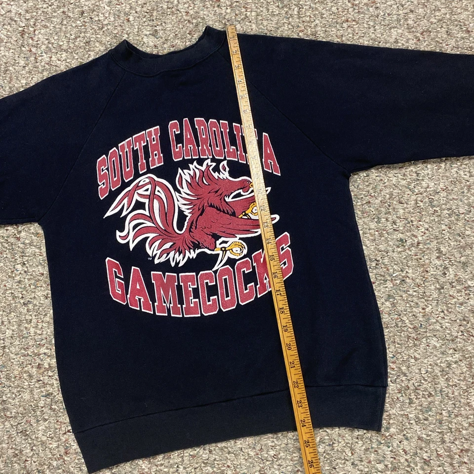 VINTAGE Carolina Gamecocks Sweatshirt Mens Medium NCAA Football USA 90s - Image 4 of 4
